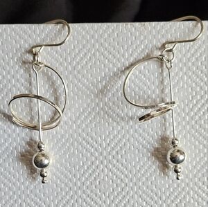 Solid sterling silver earrings